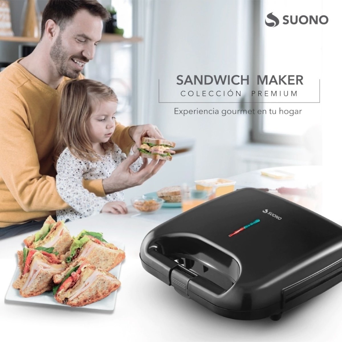 SUONO SANDWICHERA ANTIADHERENTE NEGRA - Imagen 2
